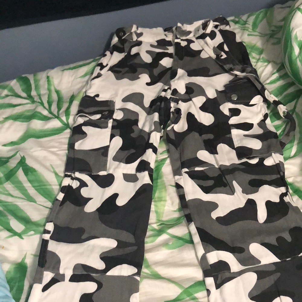 camo joggers from fashion nova